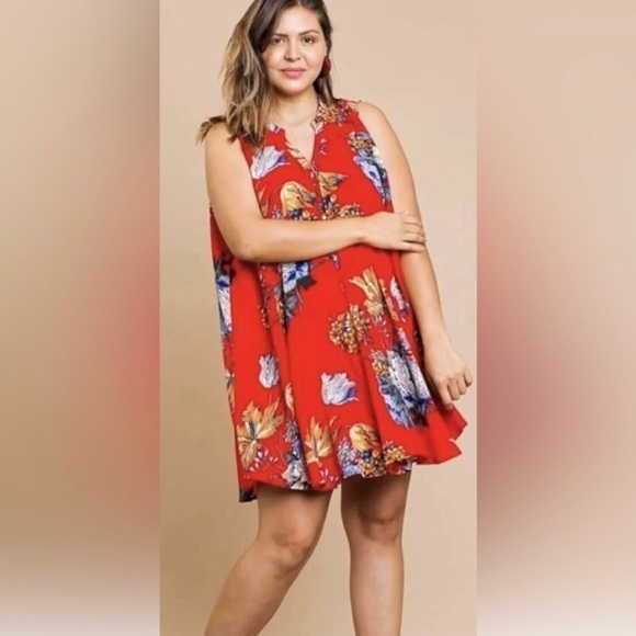 Umgee Dresses & Skirts - New Umgee USA Floral Sleeveless Dress